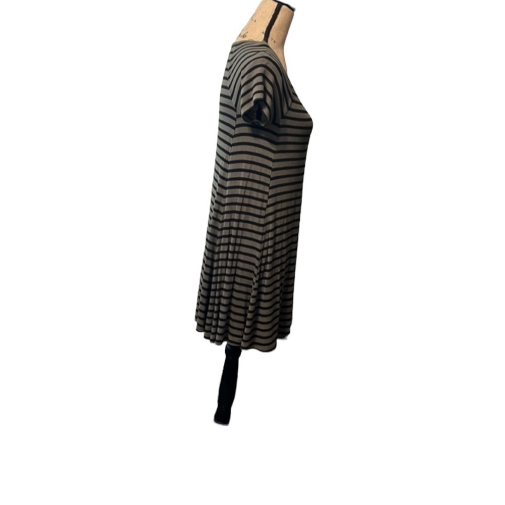 Olive & black striped ribbed Old Navy dress size XS - Picture 4 of 5